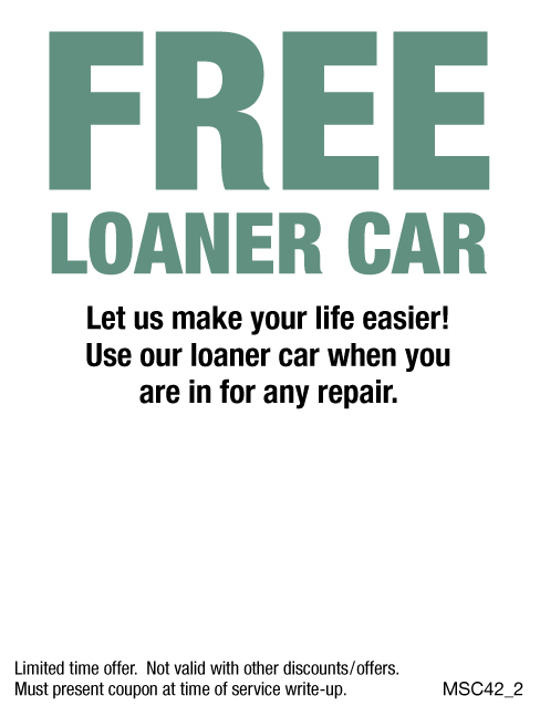 Free Loaner Car