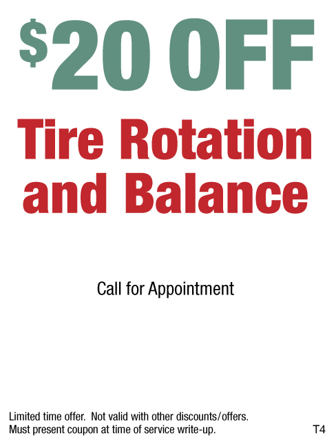 $20 Off Tire Rotation And Balance