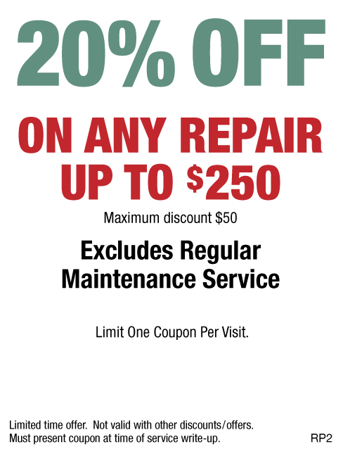 20% OFF Any Repair Up To $250