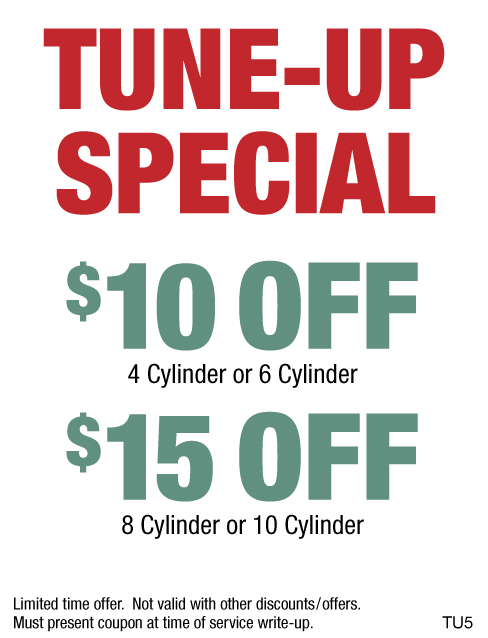 Tune-Up Special $10 OFF/$15 OFF