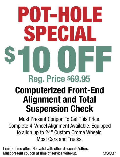 $10 OFF Pot-Hole Special