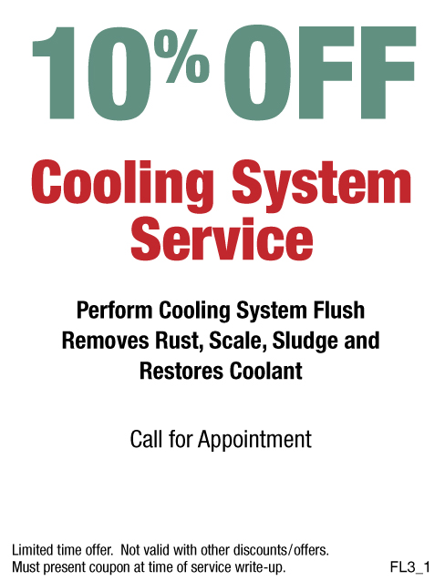 10% OFF Cooling System Service