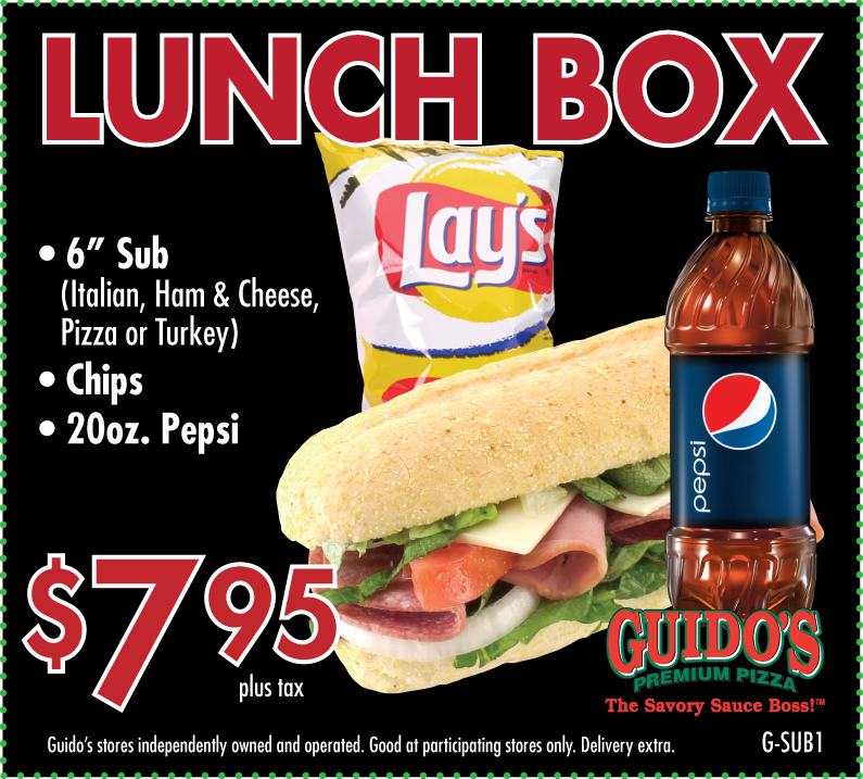G sub1 lunch box 7.95
