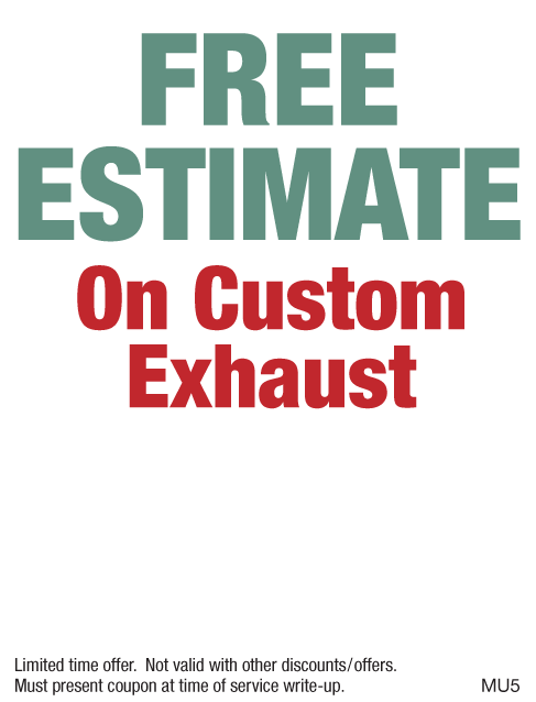Custom Exhaust - Free Estimate