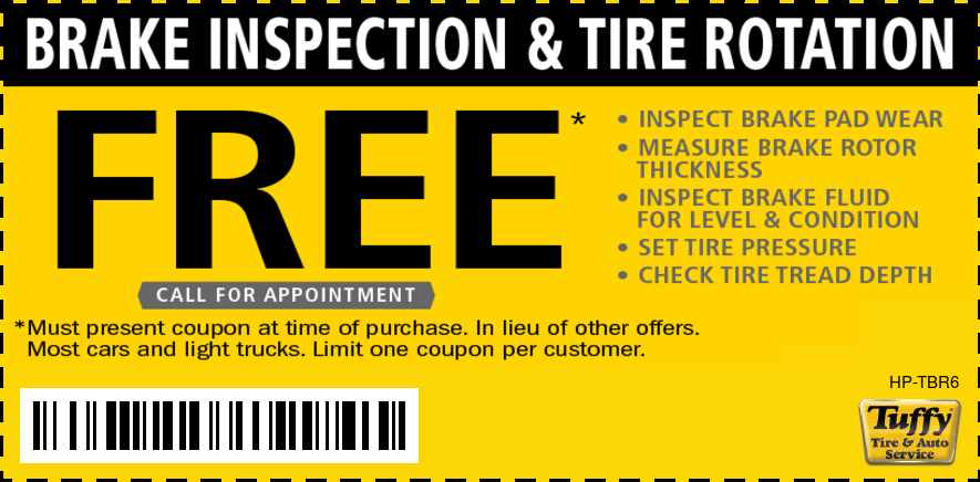 FREE Brake Inspection W/Rotation