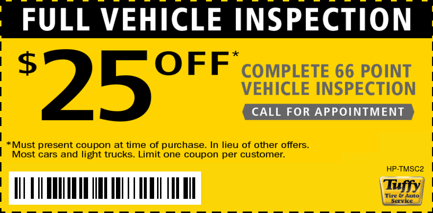 $25 OFF Full Vehicle Inspection