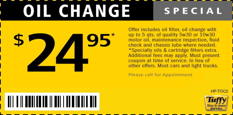 Oil Change 24 95 Tuffy Fort Wayne W Jefferson Blvd 