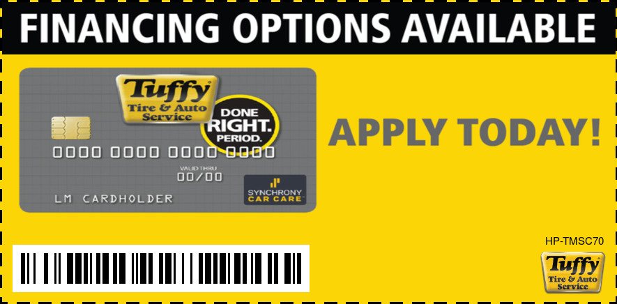 Tuffy Credit Card Promotion