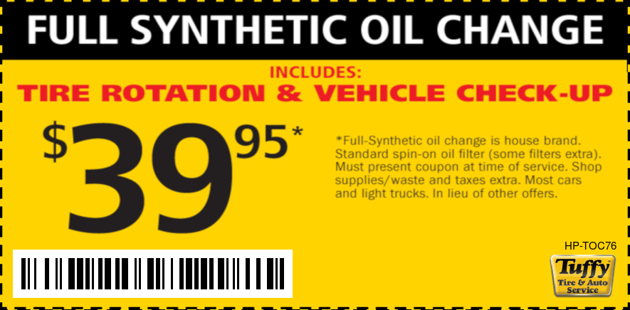 oil change specials