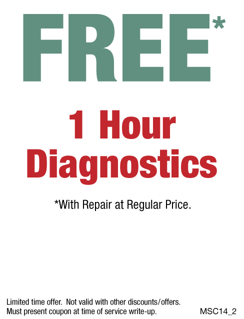 FREE 1 Hour Diagnostics W/Repair 