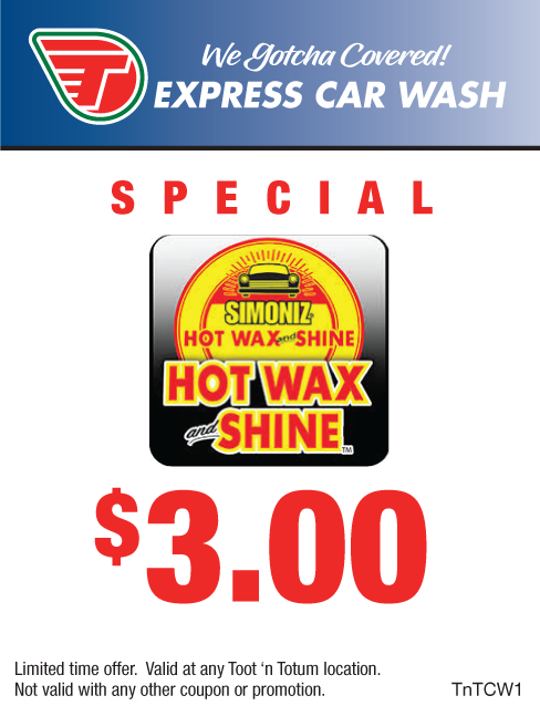 Hot Wax & Shine Special $3