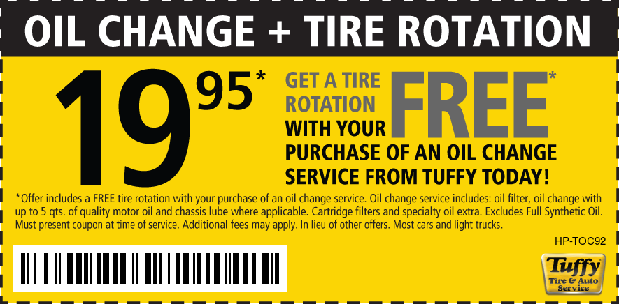 oil change coupons