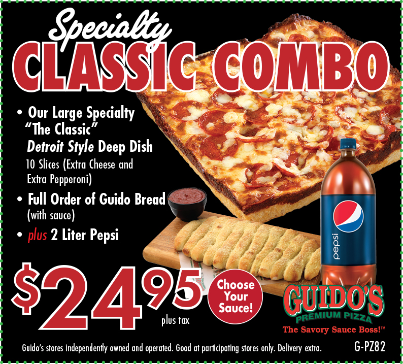 Specialty Classic Combo (Large Specialty, Bread, 2 liter) $24.95
