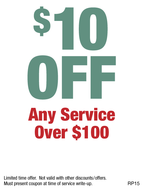 $10 OFF Any Service Over $100