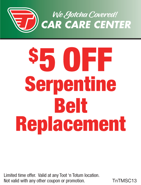 TnT Serpentine Belt $5 Off