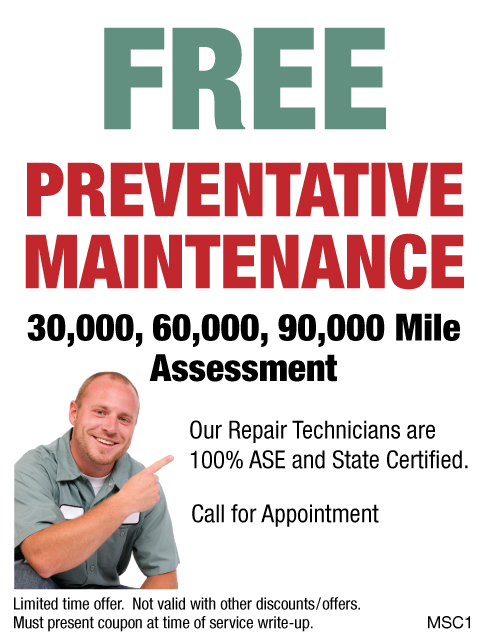 Free Preventative Maintenance Assessment