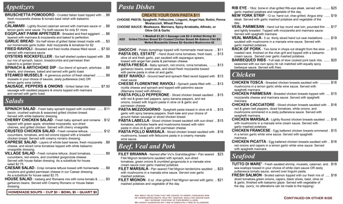 Take Out menu Page 1 Take Out menu Page 1