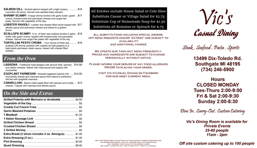 Take Out menu Page 2 Take Out menu Page 2