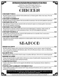 Vic's Casual Dining Chicken Menu
