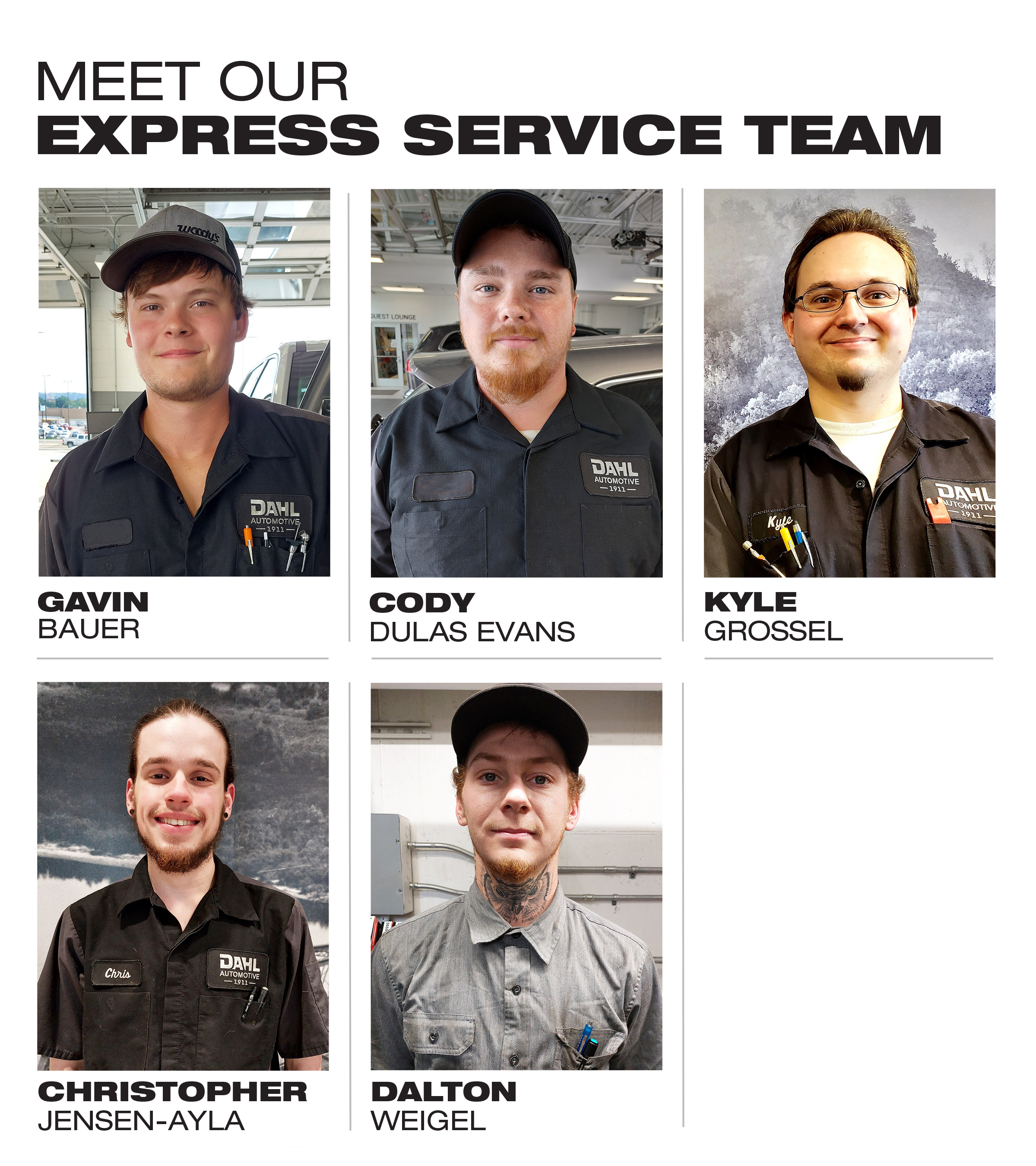 Dahls Meet our Express Service Team